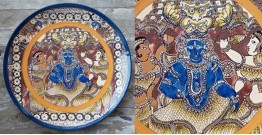 Sajaavat . सजावट | Painted Wall Decor Plate - Indian God