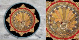 Sajaavat . सजावट | Traditional Kalamkari Design - Hand Painted Wall Plate