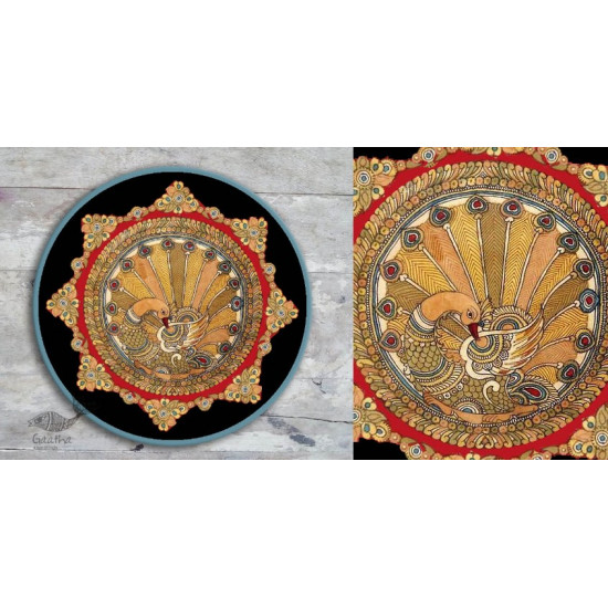 shop Traditional Kalamkari Design - Hand Painted Wall Plate