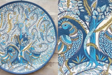 Sajaavat . सजावट | Traditional Kalamkari Hand Painted Wall Plate