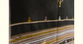 Handwoven kutchi woolen shawls - black