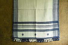 Salt Deserts of Kutch | Handspun Kutchi Raw Wool Shawl - Off White