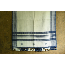 Salt Deserts of Kutch | Handspun Kutchi Raw Wool Shawl - Off White