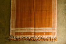 Salt Deserts of Kutch | Hand Spun Raw Woollen Shawl in Brown colour