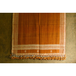 Salt Deserts of Kutch | Hand Spun Raw Woollen Shawl in Brown colour