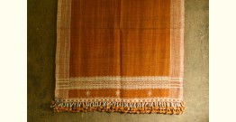 Salt Deserts of Kutch | Hand Spun Raw Woolen Shawl in Brown color