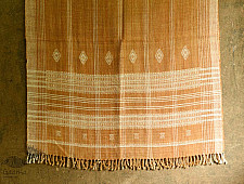 Salt Deserts of Kutch | Handspun Kutchi Raw Wool Shawl - Brown