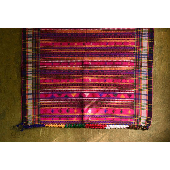 shop katchi woolen shawl - full bharat in Fluorescent Pink