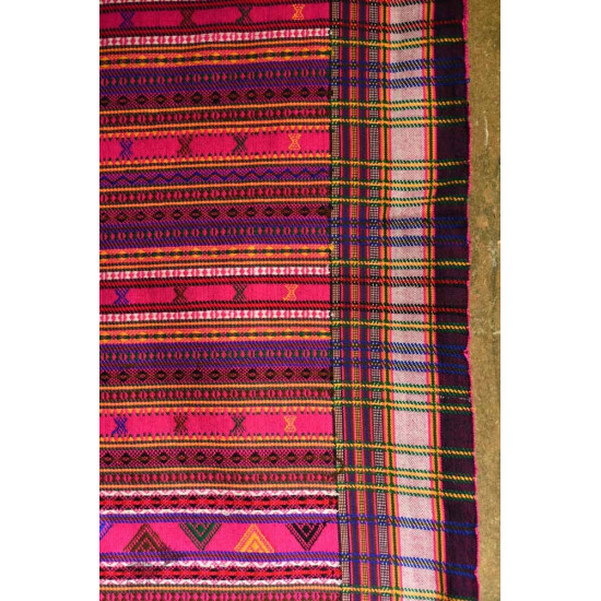 shop katchi woolen shawl - full bharat in Fluorescent Pink