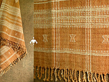 Salt Deserts of Kutch | Handspun Kutchi Raw Wool Shawl - Brown