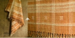 Salt Deserts of Kutch | Handspun Kutchi Raw Wool Shawl - Brown