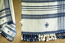 Salt Deserts of Kutch | Handspun Kutchi Raw Wool Shawl - Off White