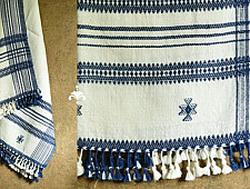 Salt Deserts of Kutch | Handspun Kutchi Raw Wool Shawl - Off White