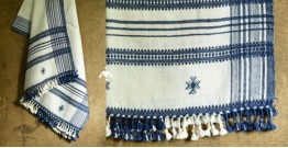 Salt Deserts of Kutch | Handspun Kutchi Raw Wool Shawl - Off White