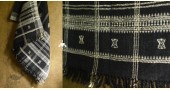 shop Kutchi Bhujodi Handspun Raw Woolen Black Shawl 