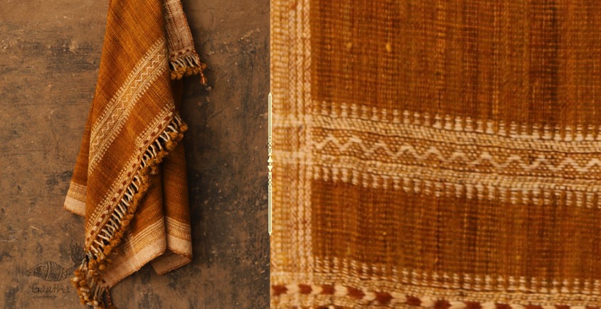 Salt Deserts of Kutch ❅ Hand spun ❅ Raw woolen Shawl ❅ B