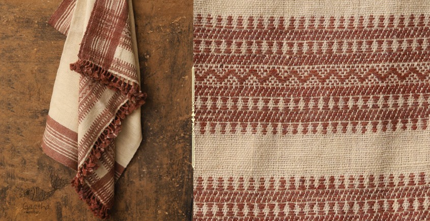 Salt Deserts of Kutch ❅ Hand spun ❅ Raw woolen Shawl ❅ I