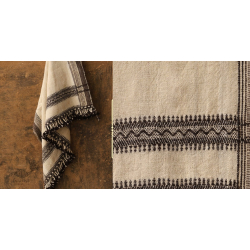 Salt Deserts of Kutch ❅ Hand spun ❅ Raw woolen Shawl ❅ K