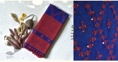 Handwoven embroidered mirror work woolen shawl