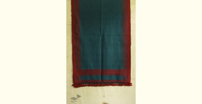 Sharad . शरद ⚹ Handwoven Woollen Stole in Rama Blue Colour