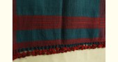 handwoven woolen bhujodi Rama Blue stole