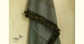 handwoven woolen bhujodi grey shawl