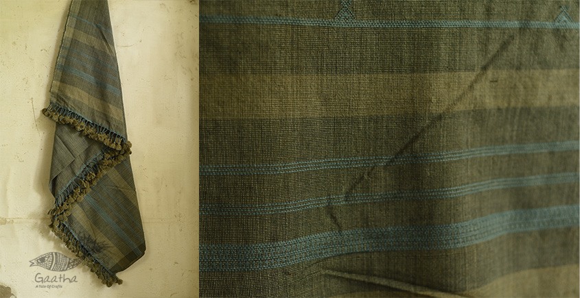 handwoven woolen bhujodi shawl - Kutchi Bhujodi Weaving