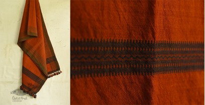 Sharad . शरद ⚹ Handwoven Woolen Stole - Brown