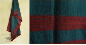 handwoven woolen bhujodi Rama Blue stole