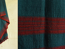 Sharad . शरद ⚹ Handwoven Woollen Stole in Rama Blue Colour