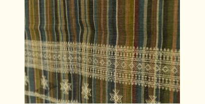 Salt Deserts of Kutch - Kutchi Bhujodi Shawl - Handwoven Raw Wool - Multi Color