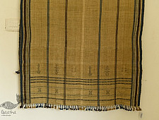 Salt Deserts of Kutch - Kutchi Bhujodi Handwoven Raw Wool Long Shawl / Long Dhabro