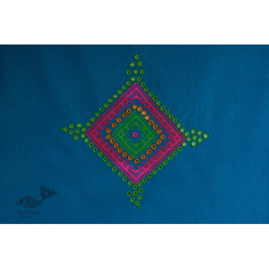 embroidered Handwoven mirror work woolen shawl