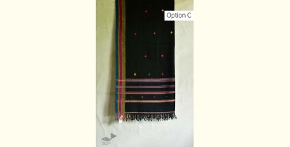 Pra . परा  ༄ Handwoven Bhujodi Kala Cotton Dupatta ༄ 1