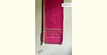 Pra . परा ༄ Handwoven Bhujodi Kala Cotton Dupatta ༄ 3