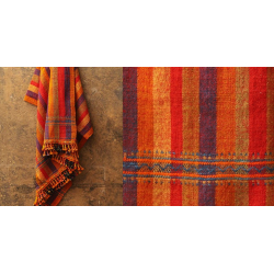 Salt Deserts of Kutch ❅ Hand spun ❅ Raw woolen Shawl ❅ T