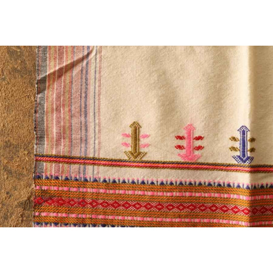 Salt Deserts of Kutch ❅ Raw Woolen Stole ❅ 1