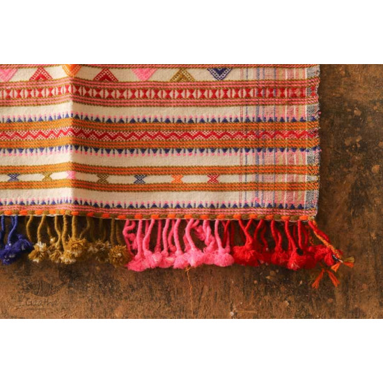 Salt Deserts of Kutch ❅ Raw Woolen Stole ❅ 1