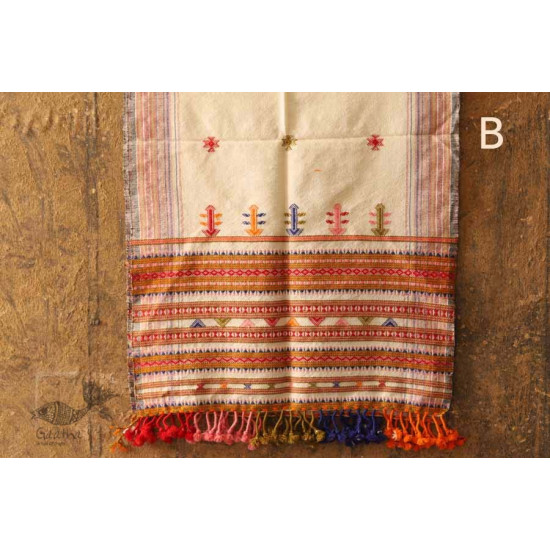 Salt Deserts of Kutch ❅ Raw Woolen Stole ❅ 1