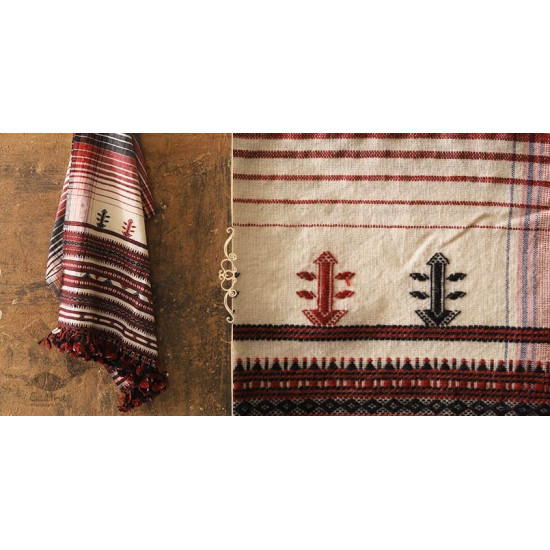 Salt Deserts of Kutch ❅ Raw Woolen Stole ❅ 9