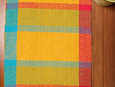Handwoven Dhurrie | Cotton Place Mat & Runner Set ( 6 mats & 1 Runner)