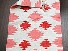 Handwoven Dhurrie | Cotton Place Mat & Runner Set ( 6 mats & 1 Runner)