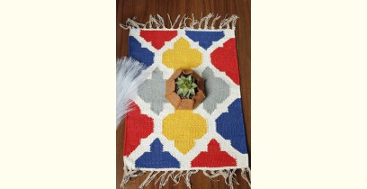 Handwoven Dhurrie | Cotton Place Mat / Table Mat