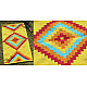 Handwoven Cotton Mat / Aasan - Diamond & Cut Diamond