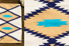 Handwoven Dhurrie | Cotton Mat / Aasan - Wave