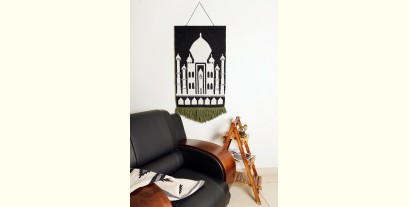 Handwoven Dhurrie | Cotton - Wall Hanging - Taj Mahal