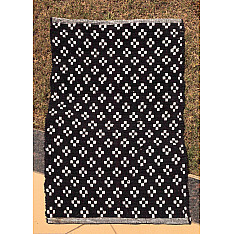 Handwoven Dhurrie | Cotton Mat / Aasan - Black Box