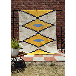Handwoven Dhurrie | Cotton Mat / Aasan - Wave