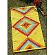 Handwoven Cotton Mat / Aasan - Diamond & Cut Diamond