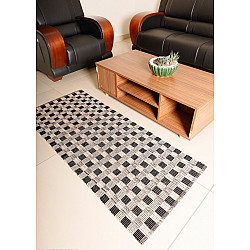 Handwoven Dhurrie | Cotton Yoga Mat / Living Room Rug - Chess